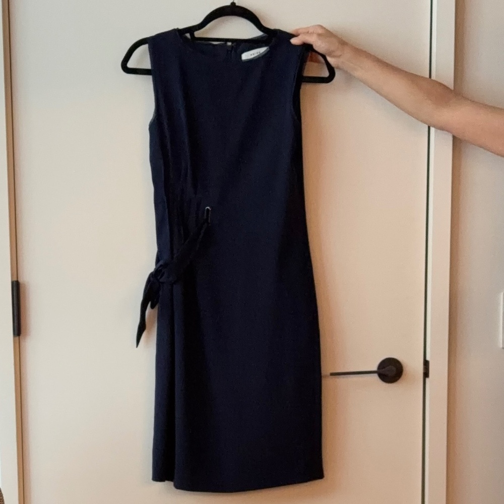 Reiss - Dark navy shift dress - size 2